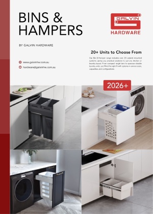 Galvin Cabinet Rubbish Bins & Laundry Hampers Catalogue Cover