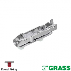 Grass Tiomos Linear Hinge Mounting Plate with Dowel Screws