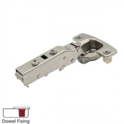 Noble 110 Degree Full Overlay Cabinet Hinge with Dowel Screws - Open Position