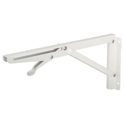 Folding Shelf Bracket 300mm White