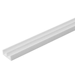 Bottom Plastic Track for 6mm Glass Door White