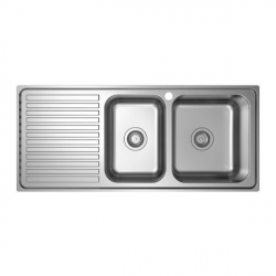 Platinum 1105mm Stainless Steel Sink 1.75 Right Hand Bowl