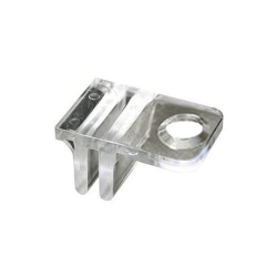 Shopfitting Shelf Bracket Clip Single Clear Plastic