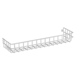 Surface Mount Wire Spice Basket White