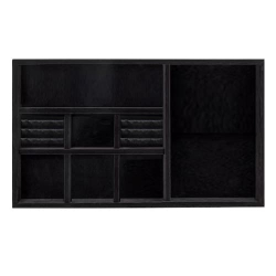 Wardrobe Jewellery Tray 800mm Black Felt