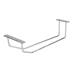 Overhead Wine Glass Holder Single Rack Chrome
