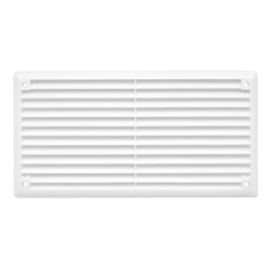 Haron Cupboard Vent 165mm x 85mm White Plastic
