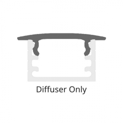 LED Aluminium Profile Channel Diffuser Only
