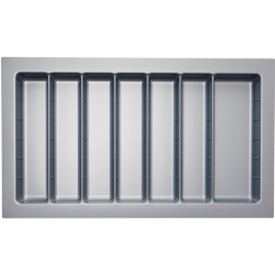 Utensil Tray Insert Grey Gloss suits Drawer 900mm