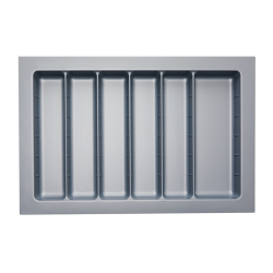 Utensil Tray Insert Grey Gloss suits Drawer 800mm