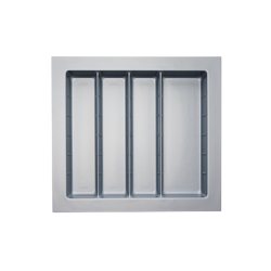 Utensil Tray Insert Grey Gloss suits Drawer 600mm