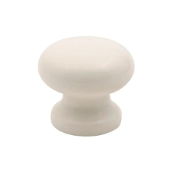 35mm Plastic Cupboard Knob Ivory Cream