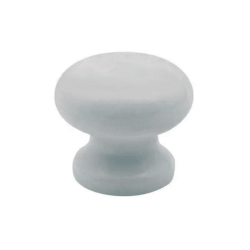 35mm Plastic Cupboard Knob Silver Grey