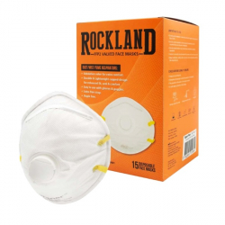 Rockland Valved Safety Mask Double Strap Box of 15