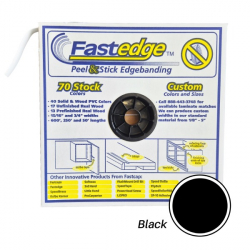 Fastcap FastEdge PVC Peel & Stick Edging Black