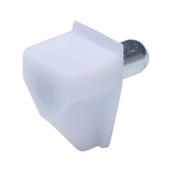White Plastic Shelf Support Pin