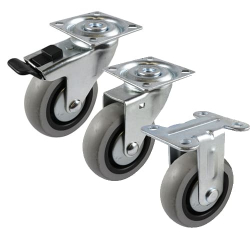 75mm Rubber Castors