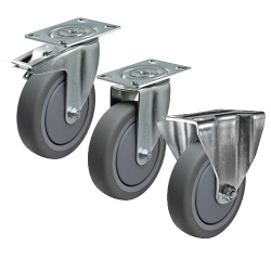 125mm Rubber Castors