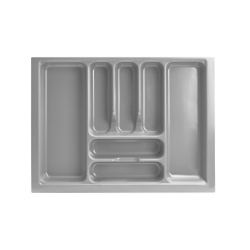 Cutlery Tray Insert Grey Gloss suits Drawer 700mm