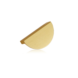 Krome Half Moon 64mm Brushed Brass Cabinet Handle