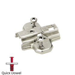 Hettich Sensys Intermat Quick-Dowel Hinge Mounting Plate